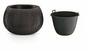 Blumentopf mit Einsatz BETON BOWL schwarz 47,8 cm