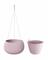 Blumentopf mit Einsatz und Stahl. Kabel SPLOFY BOWL WS weiß 23,9 cm