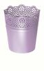 Blumentopf mit Spitze LACE lavendel 13,5 cm