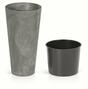 Blumentopf TUBUS SLIM EFFECT + Marengo Einlage 20 cm