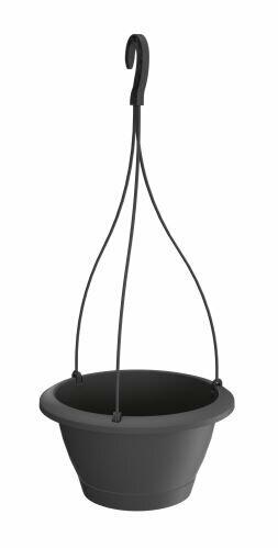 Hängeblumentopf RESPANA W anthrazit 27 cm