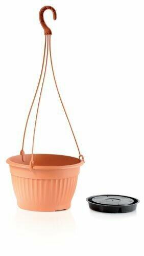 Hängender Blumentopf TERRA terracotta 23cm + HAKEN und EINZAHLUNG 1