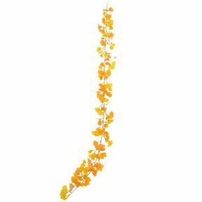 Künstliche Girlande Ginkgo gelb 190 cm