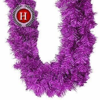 Künstliche Girlande Glitzernde rosa Tanne 300 cm