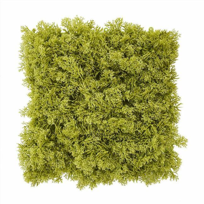 Künstliche grüne Moosplatte - 25x25 cm