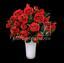 Künstlicher Strauß roter Rosen 50 cm