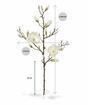 Künstlicher Zweig Magnoliencreme 100 cm