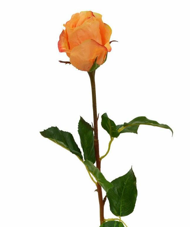 Künstlicher Zweig Rose orange 52 cm