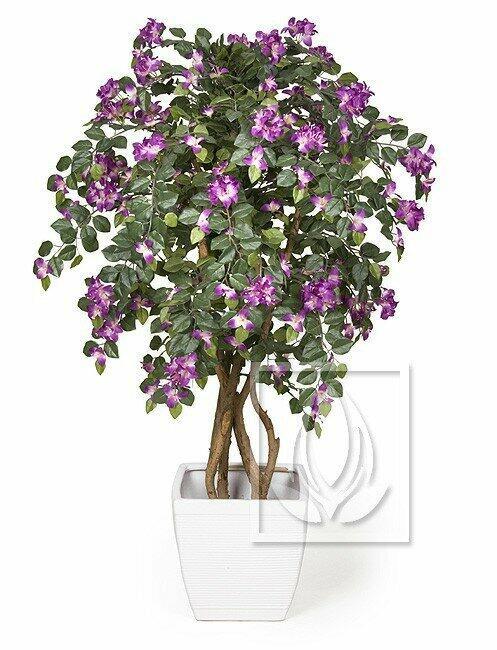 Kunstpflanze Bugénvilea Weiß 120 cm