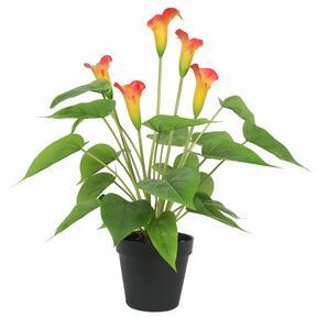 Kunstpflanze Kala gelb-rot 50 cm