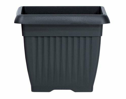 TERRA Blumentopf quadratisch anthrazit 19cm